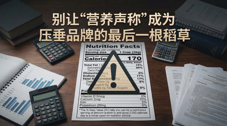 别让“营养声称”成为压垮品牌的最后一根稻草