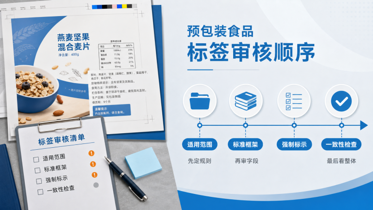 预包装食品标签审核顺序:从适用标准到全标签一致性的完整方法