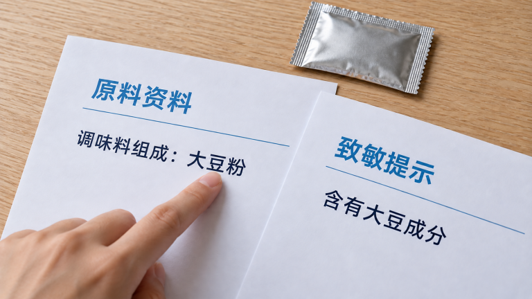 食品标签致敏物质审核指南：原料识别、豁免判断与提示检查